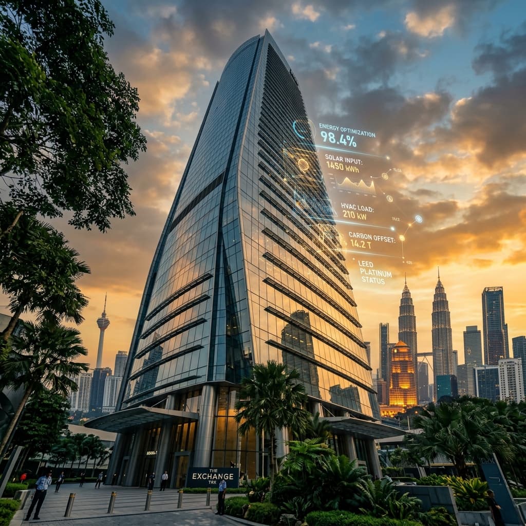 Modern commercial building in Malaysia